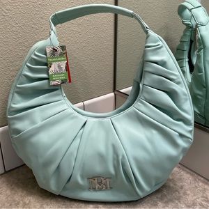 🌼Summer Bag Blowout🌼NWT Badgley Mischka Mint GreenCrescent Shoulder Bag